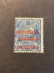 Stamps, French New Hebrides, 1, Scott#8, MLH, See Picture and Condition. - Picture 1 of 2