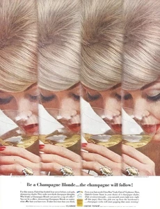 1962 Clairol Hair Color: Champagne Blonde Vintage Print Ad - Picture 1 of 1