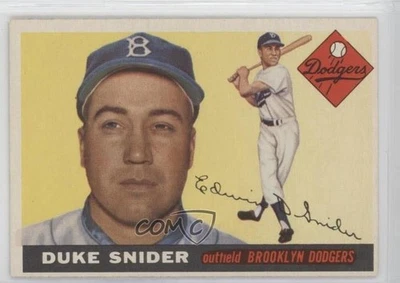 Topps High 1955 # Duke Snider #210 Salón de la fama Foto 1 de 2