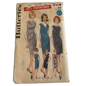 Butterick Schnittmuster 3114 Damen Pullover proportioniert 16 Brust 36 Vintage UC - Bild 1 von 15