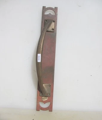 Victorian Bronze Door Handle Shop Pull Pub Old Antique Plate Brass Vintage 15"H - Image 1 of 4