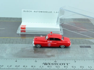 Busch 44711 Buick 1950 Fire Department Chief Car HO Scale 1:87 - Image 1 of 2