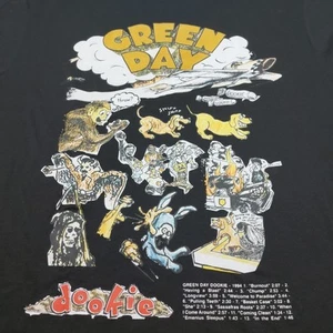 Green Day "Dookie" 1994 Tour T-Shirt schwarz Tee Shirt Neu mit Etikett Größe 2XL Unisex - Bild 1 von 7