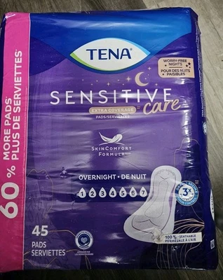 Tena Cuidado Sensible Mujer Cobertura Extra 45 Almohadillas Foto 1 de 3