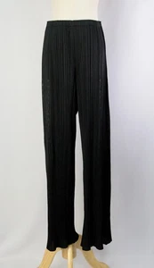 PLEATS PLEASE Black Pants ISSEY MIYAKE 222 9452 - Picture 1 of 6