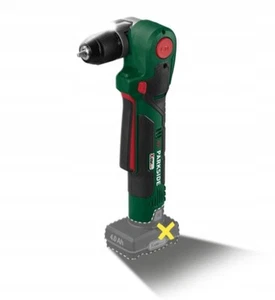 PARKSIDE 12V PWBSA 12B2 TALADRO ANGULAR/DESTORNILLADOR 5 POS. CARCASA LED ANGULAR - Imagen 1 de 2