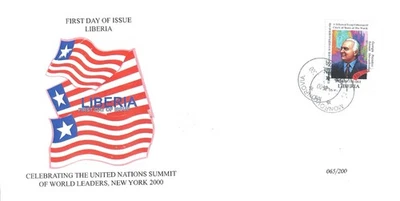 Liberia 1999 Rare FDC Georgia President Eduard Ambrosis Shevardnadze MNH - Image 1 of 2