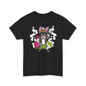 Osterhase Gras Shirt, Marihuana Cannabis T-Shirt, lustig Humor Kiffer Geschenk, 420  - Bild 1 von 42