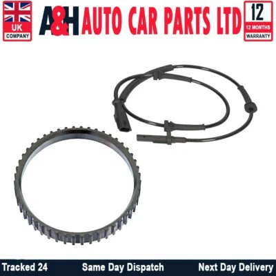 Sensor de velocidad trasero ABS + anillo ABS para Renault Master Mk3 Vauxhall Vivaro Foto 1 de 4