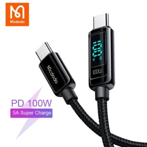 Mcdodo LED Digital Display USB C to USB C Fast Charger Cable 100W PD 5A Charging - Picture 1 of 11