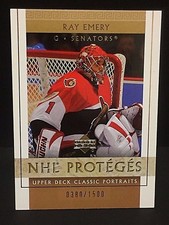 RAY EMERY 2002-03 Upper Deck Classic Portraits ROOKIE Card #138 Serial #d /1500