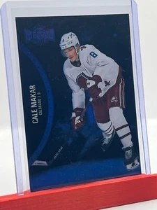 2021-22 Skybox Metal Universe - Alternate Jersey Blue Spectrum #112 Cale Makar - Picture 1 of 2