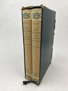 Jacob Bernard Agus THE MEANING OF JEWISH HISTORY 2 VOLUME SET  1963 HC/DJ - Picture 1 of 24