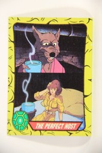 Teenage Mutant Ninja Turtles 1989 Trading Card #8 The Perfect Host ENG L012849
