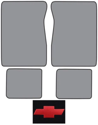 Alfombra Chevrolet K20 1976-1980 doble cabina Cutpile logotipo alfombrilla 4 piezas Foto 1 de 2