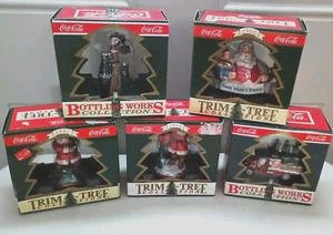 Vtg Los Von 5 1994 Coca Cola Ornamente NIB - Bild 1 von 11