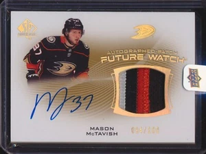 2021-22 SP AUTHENTIC MASON MCTAVISH FUTURE WATCH PATCH AUTO AUTOGRAPH 94/100! - Picture 1 of 2