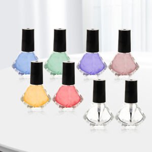  10 Pcs Abs Empty Nail Polish Bottle Travel Gel Containers Bottles with Brush