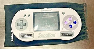 Nintendo SNES SupaBoy Hyperkin in Gray NOT TESTED NO CHARGER - Picture 1 of 2
