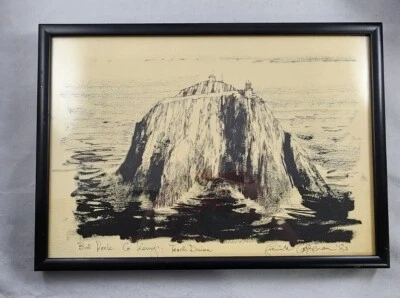 Impresión de Obra de Arte de Colección 1983 Bull Rock Co. Kerry Teach Duinn Mitos Irlandeses Artista Firmado Foto 1 de 4