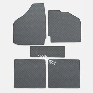 VW VOLKSWAGEN RUBBER FLOOR MATS for KARMANN GHIA TYPE  14 /RHD /GREY 01 - Picture 1 of 2