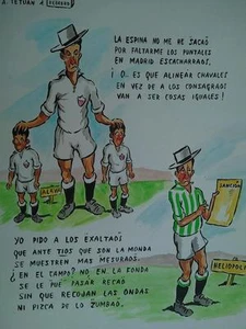 años 50 Domingo Wasaldua Villalba, Tropezones dice Alaves 2 Sevilla 1 Betis 2... - Bild 1 von 2