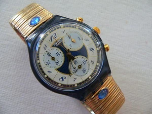 Reloj Swiss Chronograph 1994 Volupté SCM104 banda flexible nuevo - Imagen 1 de 3