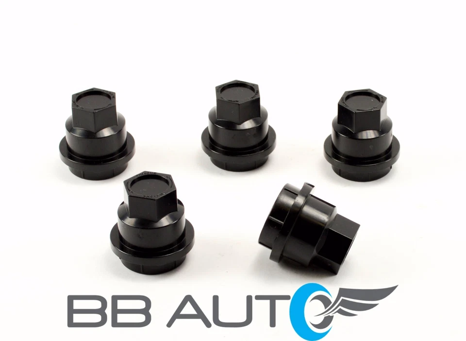 NUEVO JUEGO DE 5 TAPAS TUERCAS NEGRAS CHEVROLET S10 BLAZER GMC JIMMY SONOMA Foto 1 de 4