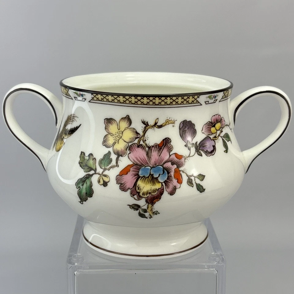 Wedgwood 骨瓷燕黄棕色糖碗无盖 - 英国制造 — 第 1/4 张图片