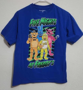 Five Nights At Freddy's Graphic Print Boys Large Short-Sleeve T-Shirt - Picture 1 of 3