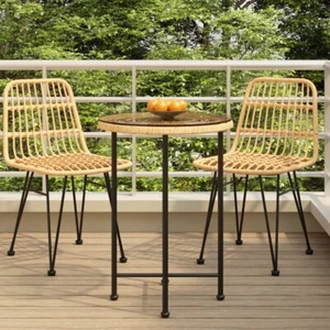 Dining Table 55 cm Tempered Glass and Steel - Picture 1 of 1