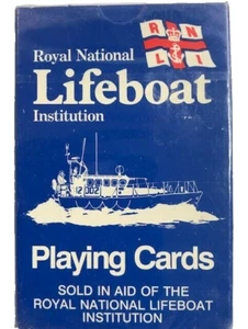 Carte da gioco Royal National Lifeboat Institution sigillate Regno Unito trasporto barche - Foto 1 di 2