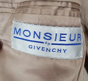 Monsieur by Givenchy Men's Blazer 42L Glen Plaid Wool Jacket Made in Italy - Picture 1 of 14