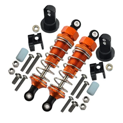 GPM Alum Front Spring Shocks (70mm) & Protector Mount Orange : Tamiya Lunch Box - Image 1 of 4