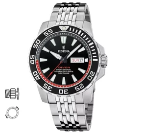 Reloj Hombre Festina Diver Professional 20 Bar Cristal Zafiro F20661/3 - Imagen 1 de 4