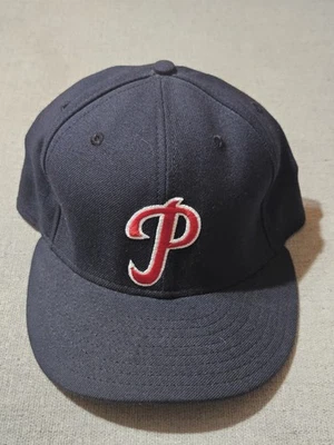 Rare Philadelphia Phillies P Hat New Era 59FIFTY USA Wool Navy Vintage 7 1/2 - Image 1 of 4