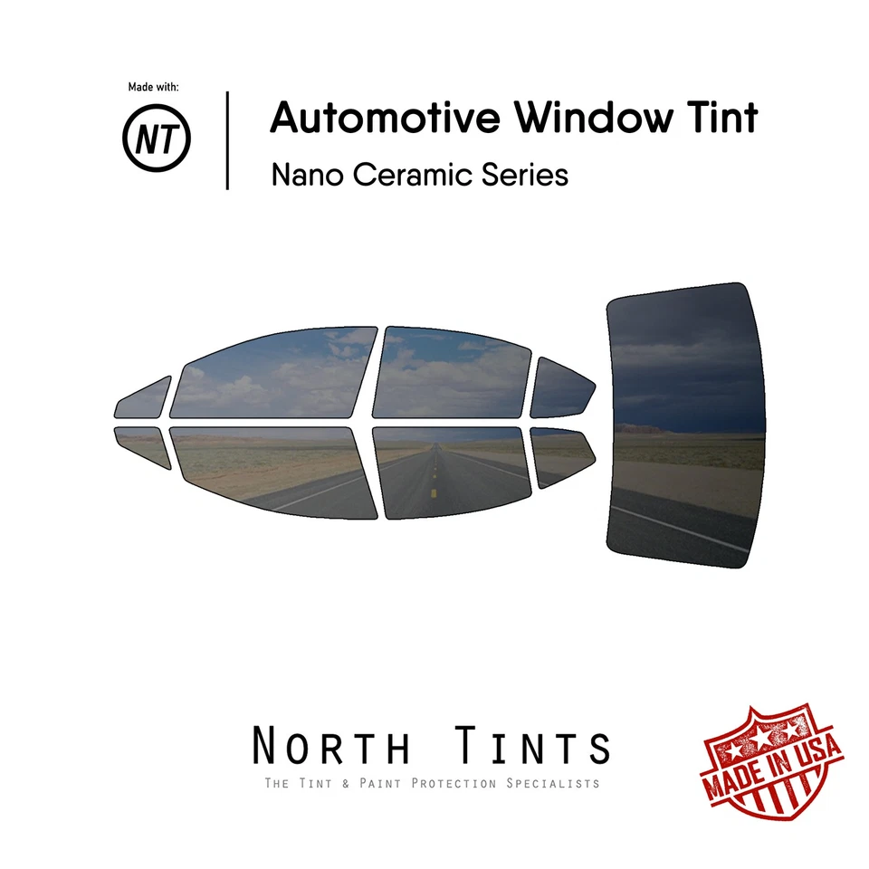 Película de tinte de ventana precortada nano cerámica vidrio para automóvil para Subaru WRX 2015-2021 sedán Foto 1 de 4