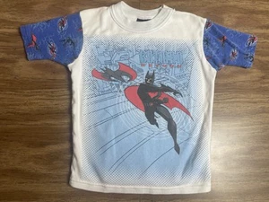 2001 Vtg Batman Beyond Kids Sleep Shirt Size 10 Terry McGinnis Y2K - Picture 1 of 7