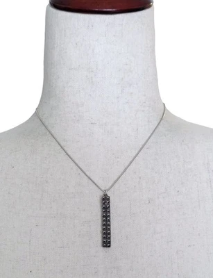 Collar Colgante Barra Marcasita Plata Esterlina Judith Jack Vintage Art Deco 925 Foto 1 de 4