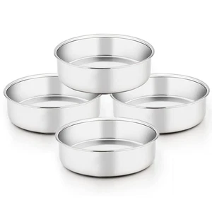 Molde para pasteles de 6 pulgadas juego de 4 moldes para pasteles redondos.neuvo - Picture 1 of 7