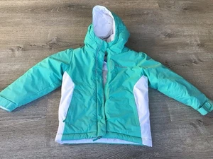 Columbia Sportswear Youth Size 4/5 XXS Girls Green Full Zip Winter Coat Jacket - Picture 1 of 8