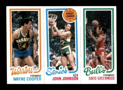 1980 Topps #25 Wayne Cooper/John Johnson/D Greenwood 95/226/45 NM/NM+ X3555949 - Изображение 1 из 3