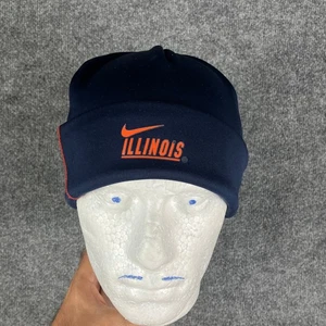 Nike Illinois Beanie Mütze Navy One Size Fleece gefüttert Winter warm Sportmütze - Bild 1 von 8
