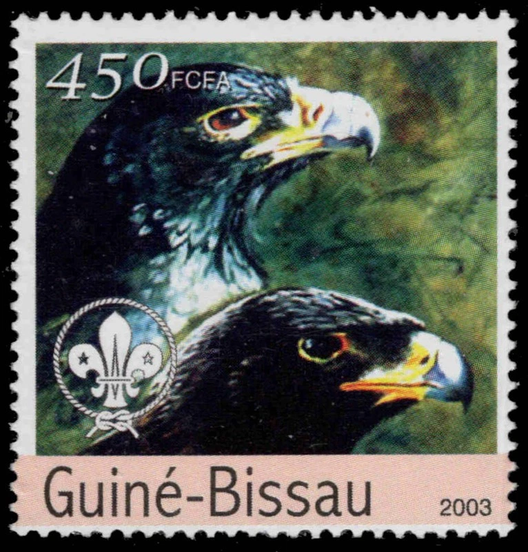 GUINEA BISSAU Mi 2349 - Golden Eagle "Aquila chrysaetos" (pc33561) — 第 1/1 张图片