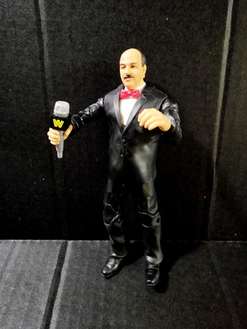 Mattel WWE Elite Mean Gene Okerlund Wrestlemania 39 Action BAF Build A Figure 6” Cover
