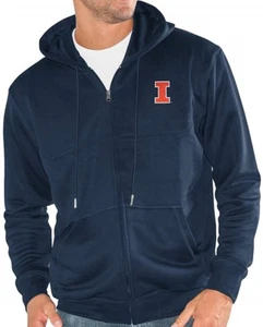NCAA G-III Sports Illinois Fighting Illini Men's Cadence Full Zip Hoodie Jacket - Picture 1 of 3