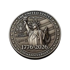 5 Stück Gedenkmünzen 250 Jahre Jubiläum für 1726-2026 US FREIHEITSSTATUE - Bild 1 von 2