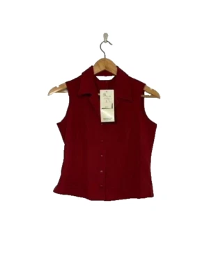 BUNDLE 2 WOMENS SIZE 8 PETITE SLEEVELESS BLOUSES 32 INS CHEST TAILORED BY BHS - Image 1 of 3