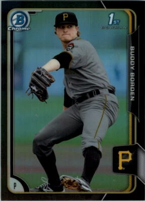 2015 Bowman Chrome Prospects Black Asia Refractors #BCP63 Buddy Borden - Image 1 of 2