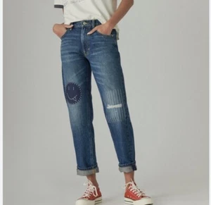 Lucky Brand Legend Jeans Boy Mid Rise Relaxed Straight 2/26 Patches EUC - Picture 1 of 7